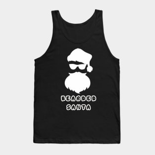 bearded santa white image tshirt Tank Top